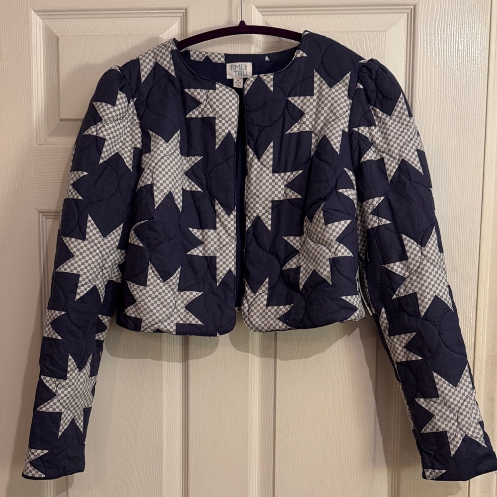 NWT Star Patterned Quilted Jacket